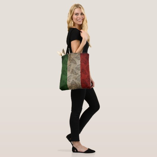 Italian Flag / Pizza Tote Draagtas (Op model)