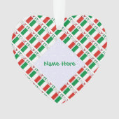 Italian Flag Tiled Personalized Heritage Design (devant)