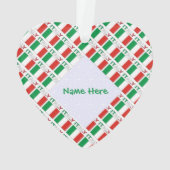 Italian Flag Tiled Personalized Heritage Design (dos)