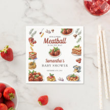 Italian Food | Watercolor Baby Shower 