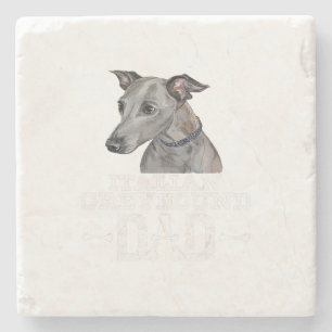 Italian Greyhound Dad Dog Lover Fars Day Gift Stenen Onderzetter