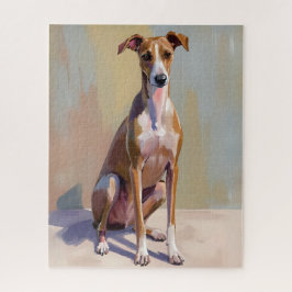 Italian Greyhound Dog Painting Legpuzzel