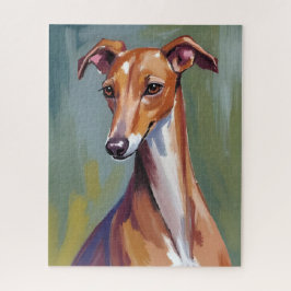 Italian Greyhound Dog Watercolor Pet Painting Legpuzzel