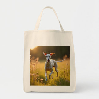 Italian Greyhound Elegant Grocery Canvas tas
