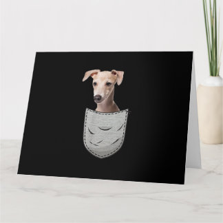 Italian Greyhound Whippet Chest Pocket For Down Kaart