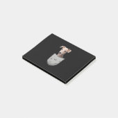 Italian Greyhound Whippet Chest Pocket For Down Post-it® Notes (Schuin)