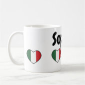Italian heart with customizable name - Mug (Gauche)
