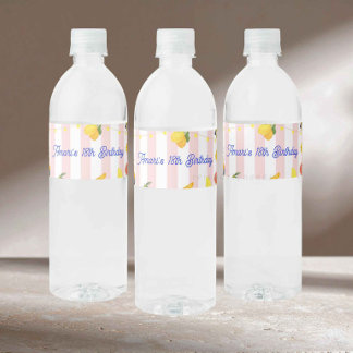 Italian La Dolce Vita Water Bottle Label Waterfles Etiket