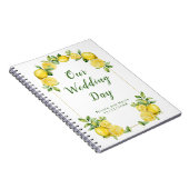 Italian Lemon Greenery Lijst Wedding Planner Notitieboek (Rechterzijde)