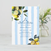 Italian Lemon Vrijgezellenfeest Kaart (Staand voorkant)
