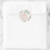 Italian Pasta Holy Cannoli Birthday Envelope Seal Ronde Sticker (Tas)