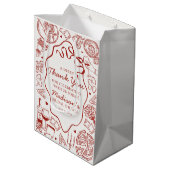 Italian Pasta Thats Amore Bridal Shower Favor Medium Cadeauzakje (Achterkant Gekanteld)