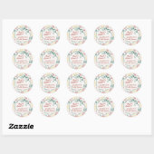 Italian Pasta Thats Amore Bridal Shower Seal Ronde Sticker (Vel)