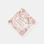Italian Pasta Thats Amore Bridal Shower Servet (Hoek)