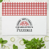 Italian Pizzeria Checkered Plaid  Theedoek (Gevouwen)