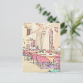 Italian Sidewalk Cafe Briefkaart (Staand voorkant)
