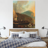 Italianate River Landscape, Adam Pijnacker, ca. 16 Canvas Afdruk (Insitu (Slaapkamer))