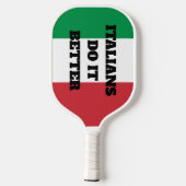 Italianen doen het beter leuk pickleball paddle ra (Achterkant)