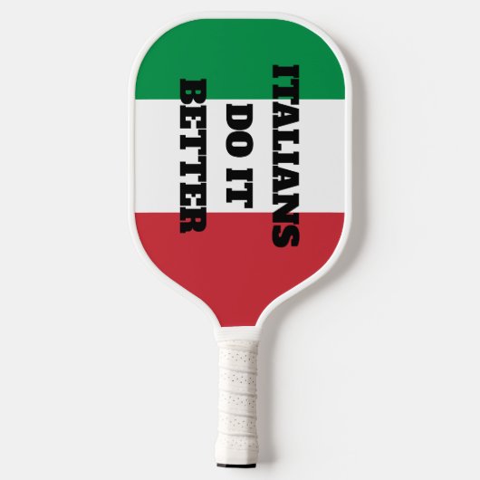 Italianen doen het beter leuk pickleball paddle ra (Achterkant)