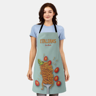 Italianen houden van pasta schort