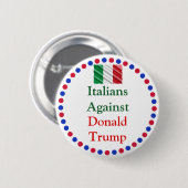 italianen tegen de Button van donald trump (Voorkant /achterkant)