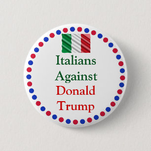 italianen tegen de Button van donald trump