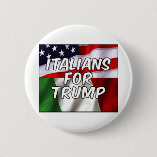 Italianen voor Trump Ronde Button 5,7 Cm