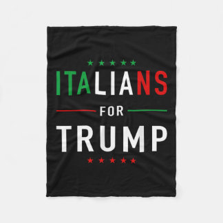 Italianen voor Trump T-shirt Pro Trump Italiano Fleece Deken