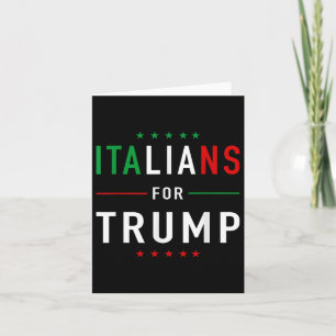 Italianen voor Trump T-shirt Pro Trump Italiano Kaart