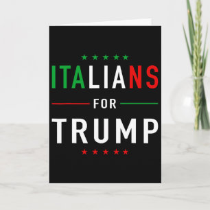 Italianen voor Trump Taliano-aanhanger Donald Trum Kaart