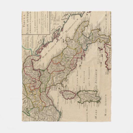 Italië 16 fleece deken (Voorkant)