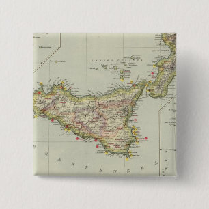 Italië 19 vierkante button 5,1 cm