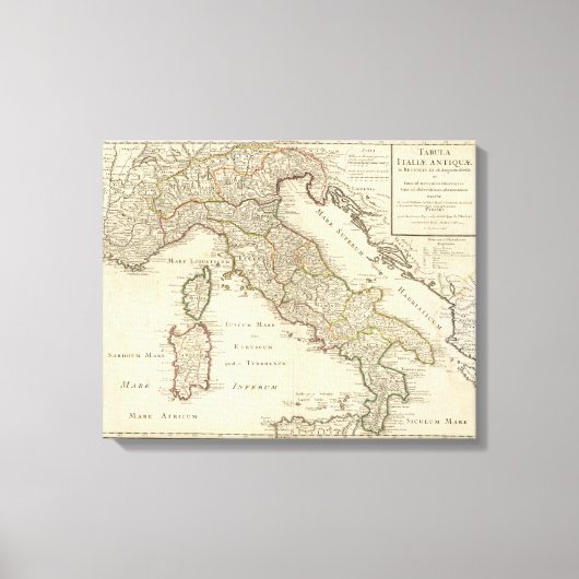 Italië 20 canvas afdruk (Voorkant)
