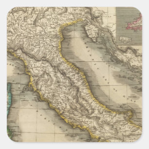 Italië 22 vierkante sticker