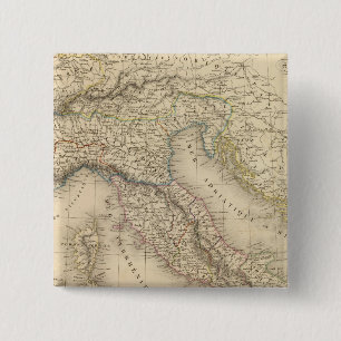 Italië 3 vierkante button 5,1 cm