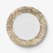 Italië 4 papieren bordje (Voorkant)