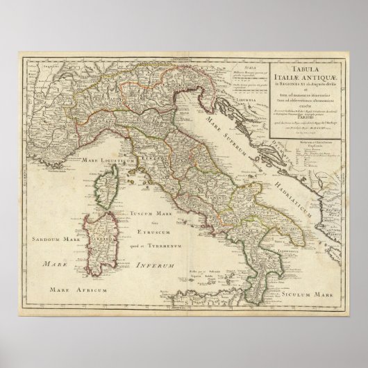 Italië 4 poster (Voorkant)