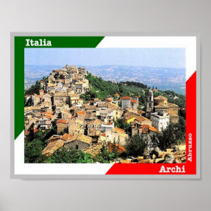 Italië - Abruzzo - Archi - Poster