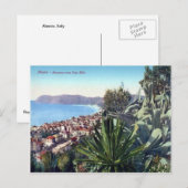 Italië, Alassio, Cactus op de helling Briefkaart (Voorkant / Achterkant)