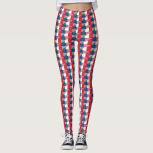 Italie Amérique Italie États-Unis Drapeau Leggings