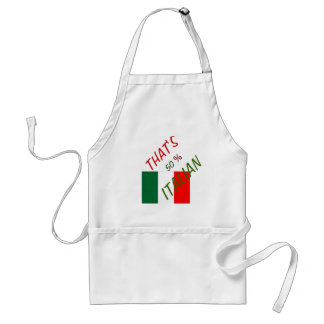 ITALIË APRON AANGEPAST 50 % ITALIAANS STANDAARD SCHORT