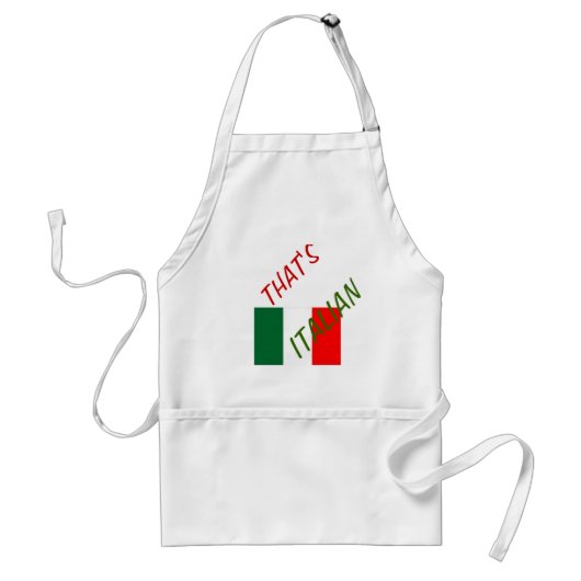 ITALIË APRON CUSTOMIZE STANDAARD SCHORT (Voorkant)