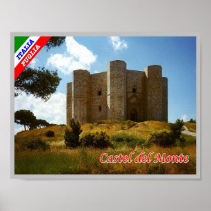 Italië - Apulië - Castel del Monte - Poster