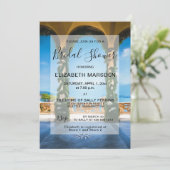 Italie Arches Élégante Invitation de douche nuptia (Debout devant)