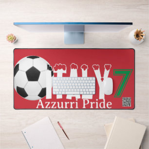 Italië Azzurri trots: Achempong 2026 WK aangepast Bureaumat