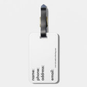 Italië - Bagagelabel - Venetië (Achterkant verticaal)