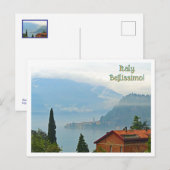 Italie. Bellissimo ! Carte postale Village dans le (Devant / Derrière)