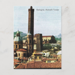 Italië, Bologna, Asinelli Tower Briefkaart