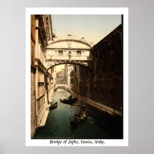 Italië, Brug van Sighs Venice Poster