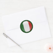 Italië Bubble Vlag Ronde Sticker (Envelop)